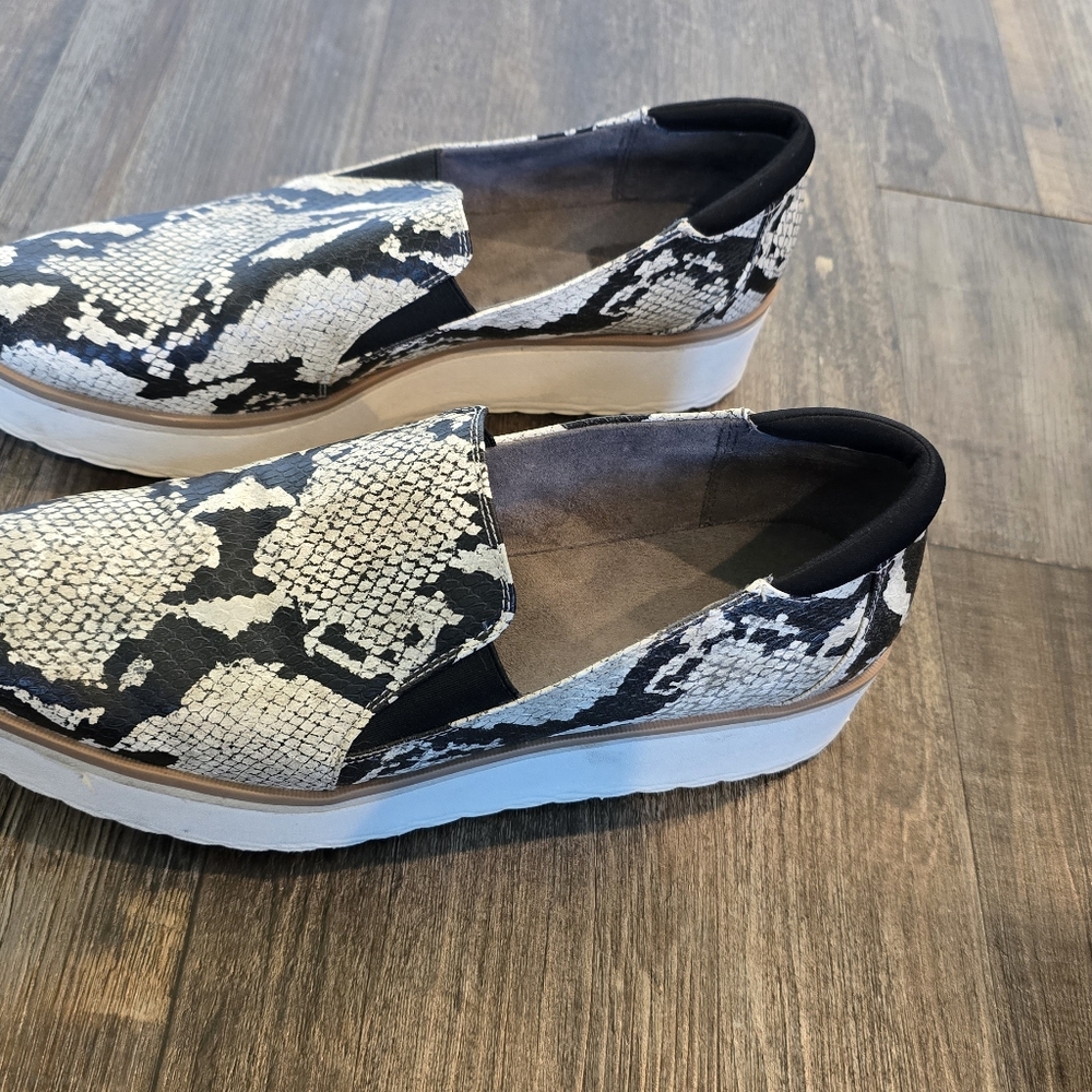Dr Scholls Lexi Snakeskin Print Wedge Orthopedic Loafer Shoes Womens 10M - Picture 16 of 16